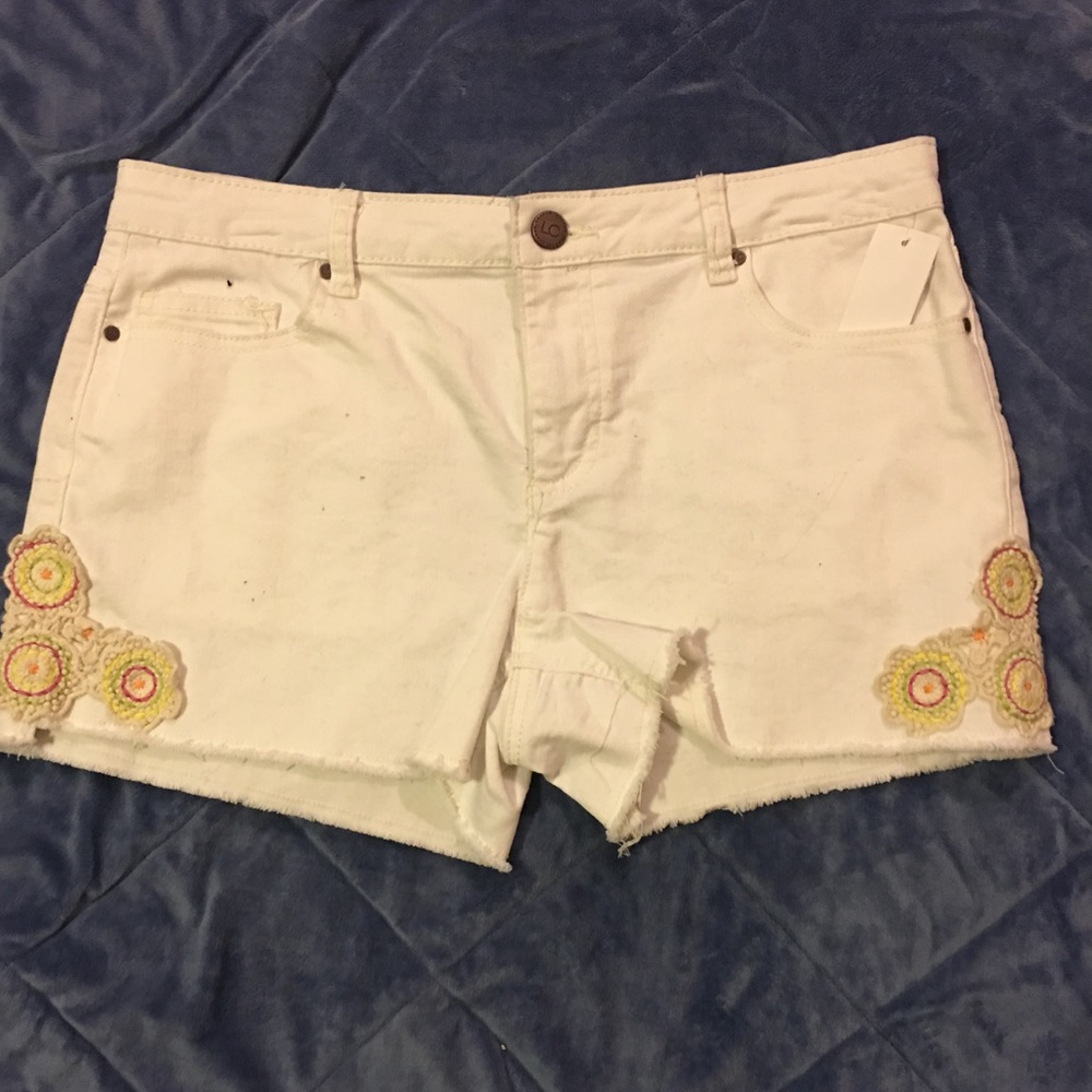 Jeans Lauren Conrad Shorts White Denim Shorts-S:10